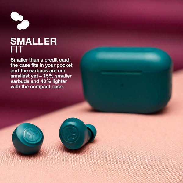 Jlab Go Air Pop True Wireless Bluetooth Earbuds & Charging Case, Teal, Dual Connect, IPX4 Sweat Resistance, Bluetooth 5 Connection, 3 EQ Sound