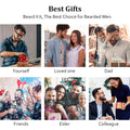 Beard Kit W/ Beard Oil, Balm, Brush, Comb, Moisturize &Soften Coarse, Dry Beard, Anniversary & Birthday Gifts for Men Him Boyfriend Husband Dad