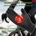 Winter Running Gloves for Men Women Cold Weather Liner Thermal Warm Gloves Black Touchscreen Thin Winter Gloves for Ski Snow Cycling Biking
