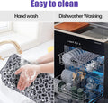 JUSTOGO Silicone Sink Protector, Non-Slip Heat Resistant Kitchen Sink Mat Grid Accessory, Center Drain (24.8"X 13"), Grey