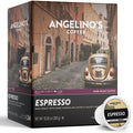 Angelino'S Coffee Espresso Pods Keurig Compatible - 24 Count, Dark Roast Coffee for Keurig K-Cup Brewers, Cafe Style, Best Strong Espresso Coffee