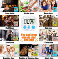 4-Piece Multi-Function Electronic Timer, Learning Management, Suitable for Kitchen, Study, Work, Exercise Training, Outdoor Activities(Not