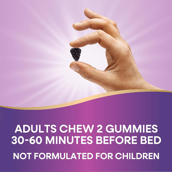 NatureâS Way Sambucus Sleep + Immune* Elderberry Gummies, Sleep and Immune Support*, with Melatonin, Vitamin C, L-Theanine, Zinc, 50 Gummies