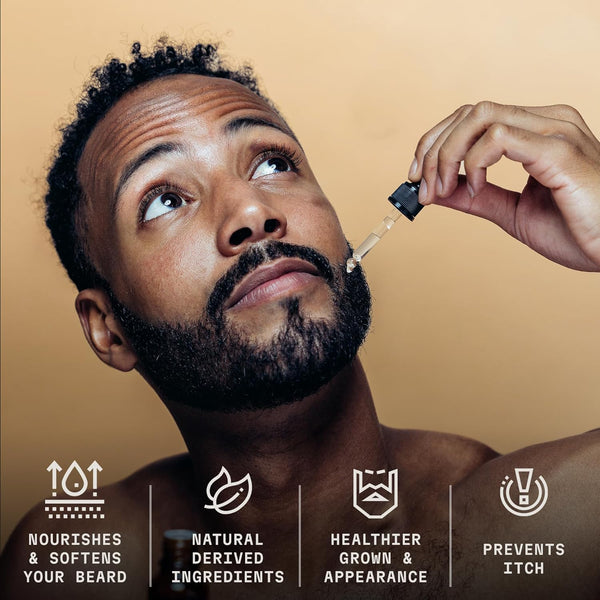 Striking Viking Vanilla Beard Oil for Men - Naturally Derived Conditioner with Argan & Jojoba Oils for Softening, Moisturizing and Growth (2 Oz)