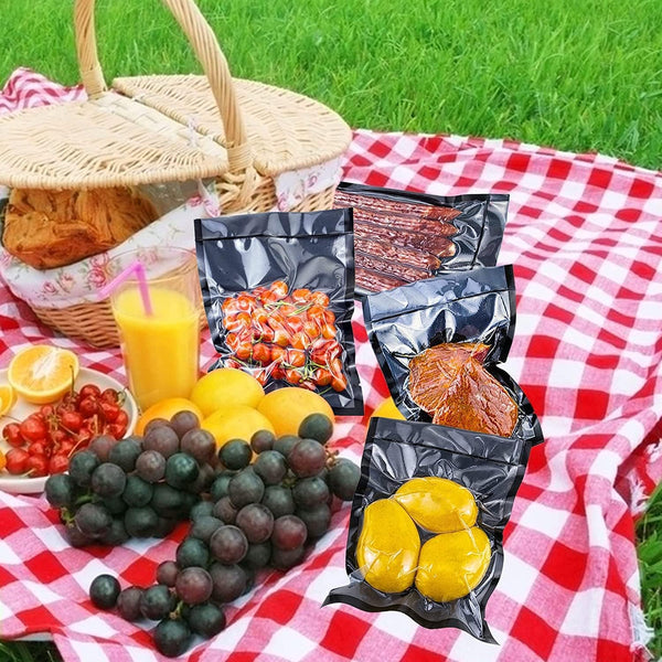 CANLENPK 2.7Ã4 Inch/7X10Cm Mini Vacuum Sealer Bags,Small Precut Food Storage Bag,Seal Meal Snack Fruit Nut,Boil Steam Heat Freeze,Commercial Grade