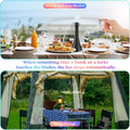 Fly Fans for Tables Rechargeable, 1800Mah Table Fans to Keep Flies Away by Soft Blades, Fly Repellent Outdoor Patio, Camping Picnic Essentials,