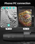 Digital Microscope Wireless Pocket Handheld USB Microscopes, 50X-1000X Zoom Fixed Focus HD Magnifier with Leds, Inspection Camera Compatible with