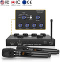 Sound Town 16 Channels Wireless Microphone Karaoke Mixer System W/ 2 Wireless Mics, HD ARC, Optical (Toslink), AUX, Supports Smart TV, Media Box,