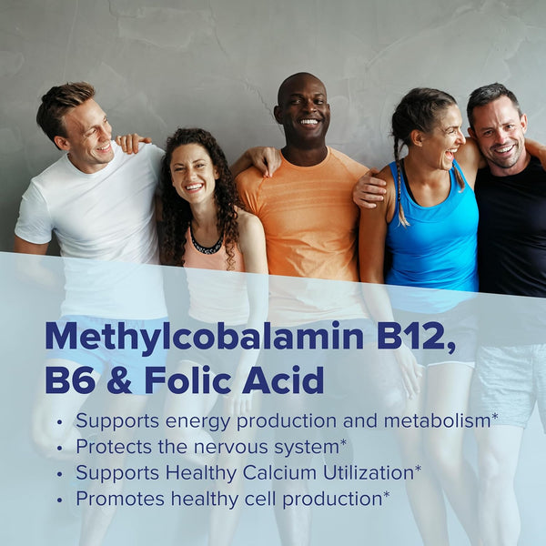 Superior Source No Shot Vitamin B-12 Methylcobalamin 1000 Mcg, B-6 & Folic Acid 800 Mcg - Supports Brain & Heart Health - Aids Natural Energy
