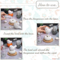 Little Bird Nest, Non-Electric Ceramic Diffusers for Essential Oils and Aromatherapy Fragrance, White Ceramic Diffusers in Car or Bathroom and
