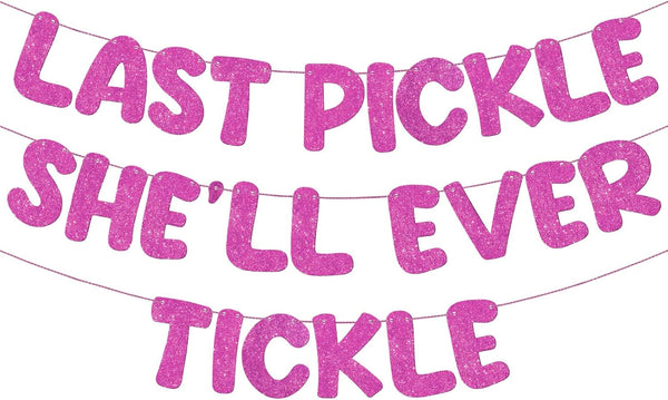 Fulmoon Pre Strung Funny Bachelorette Banner Naughty Bachelorette Party Decorations Glitter Bridal Shower Sign for Wedding Party Favor Supplies