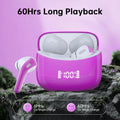 Wireless Earbuds Bluetooth 5.4 Headphones 60H Playtime Bass Stereo Ear Buds with Noise Cancelling Mic LED Display Earbud & in Ear Earphones IP7
