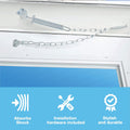 Wright Products - Steel Screen and Storm Door Chain Stop - Absorbs Shock from Wind, Zinc