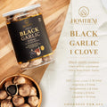 Homtiem Black Garlic 8.82 Oz (250G.), Whole Black Garlic Fermented for 90 Days, Super Foods, Non-Gmos, Non-Additives, High in Antioxidants, Ready