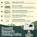 Sprinkle & Sweep Enzyme Carpet Shampoo (32Oz) - Carpet Cleaner Solution to Eliminate Tough Stains & Neutralize Odors at the Source - Car,