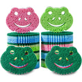 Smilepowo 12 Pack Scrub Sponge,Bulk Sponges,Dual-Sided Multi-Functional Premium Cleaning Sponges,Dishwashing Sponge for Heavy Duty Scouring