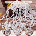 Sureio 36 Pack Long Pearl Necklace Fake Pearl Necklace Bulk Costume Jewelry for Women 1920S White Faux Beaded Strand Layered Accessories for