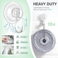 VIS'V Wreath Hanger, Large Suction Cup Wreath Hooks with Wipes, Heavy Duty, 22 LB Capacity, Removable and Reusable, Clear, 8 Pcs