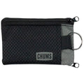 Chums Surfshorts Wallet - Lightweight Slim Wallet with RFID Blocking Card & Clear ID Window - Zippered, Minimalist Wallet w/Key Ring - Solid
