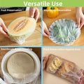 Plastic Bowl Covers Elastic Reusable for Sourdough Bread Proofing,200 Pcs Stretchable Food Wrap,Outdoor Picnic and Kitchen Food Covers