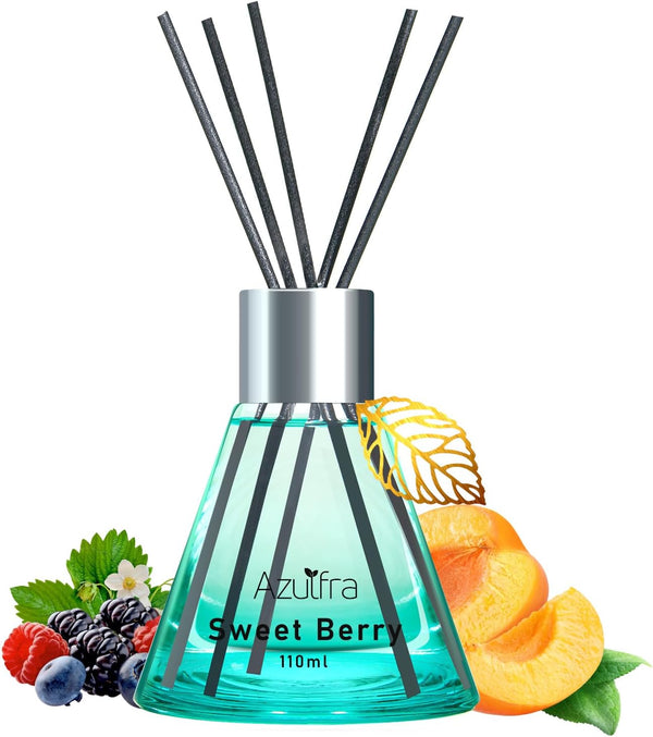 Reed Diffuser Set 3.4 Oz, Berry Scent Diffusers for Home, Aromatherapy Diffuser for Room Office and Desk Decor