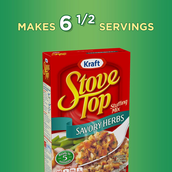 Stove Top Savory Herbs Stuffing Mix, 6 Oz Box