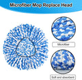 Spin Mop Head Replacement,Iron Spin Handle,Brush and Base Compatible with O Cedar Easywring 1 Tank System,Microfiber Mop Refills and 30-58" Handle