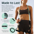 Retrospec Train Resistance Bands Set (5Pc) Workout Bands W/Handles, Door Anchor, Carry Bag for Women & Men