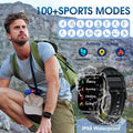 Smart Watch, 2.1" Smart Watches for Men Women(Answer/Make Call),120+ Sport Modes Fitness Tracker with Sleep Heart Rate Monitor, Pedometer, Watches