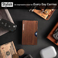 Minimalist Wallet for Men, Metal Wallet with Money Clip, Slim Compact Wallet, RFID Blocking Card Holder, Metal Aluminum Credit Card Holder, Holds