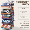 Pleneal Pack Wool Socks for Warm Winter Women Thick Knit Cozy