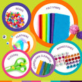 Dan&Darci Arts & Crafts Supplies Kit for Kids and Toddlers - with Storage Bin - Kid & Toddler Art & Craft Set Ages 3, 4, 5, 6, 7 & 8 Years Old -