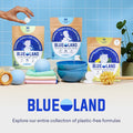 BLUELAND Multi-Surface Cleaner, Starter Set, Fresh Lemon Scent, Spray Bottle with 4 Refill Tablets, All-Purpose, Eco-Friendly Cleaning Supplies, 4
