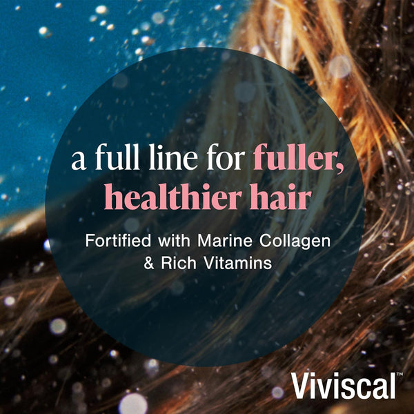 Viviscal Thickening Shampoo, Formulated with Biotin and Keratin, Fortified with Marine Collagen and Seaweed Extract, Strengthens and Reduces