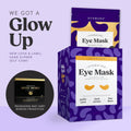 DERMORA Golden Glow under Eye Patches (20 Pairs Eye Gels) - Rejuvenating Treatment for Dark Circles, Puffy Eyes, Refreshing, Revitalizing, Travel,