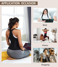 URSEXYLY Women Back Braces Posture Corrector Waist Trainer Vest Tummy Control Body Shaper for Spinal Neck Shoulder and Upper Back Support (L, Black)