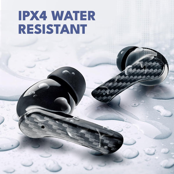 True Wireless Earbuds with Charging Case - Designed and Engineered in the USA - Ipx4 Water Resistant Bluetooth Earbuds Compatible with Apple and