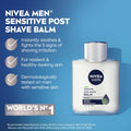 NIVEA MEN Sensitive Soothing Post Shave Balm with Vitamin E, Pro-Vitamin B5 and Chamomile Extract, Skin Care Gifts for Dad, Alcohol Free after