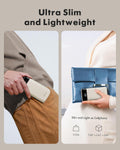 Portable Charger with Built in Cables, Portable Charger with Cords Wires Slim 10000Mah Travel Essentials Battery Pack 6 Outputs 3A Fast Charging