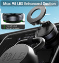2026 Upgraded Vacuum Magnetic Car Phone Holder 360Â° Reinforced 96LBS Ultra Suction Cup Phone Mount for Magsafe Cell Phone Holders for Your