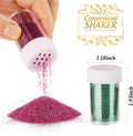 LEOBRO Glitter, 18 Pack Fine Glitter, Craft Glitter Powder Shake Jar, Multi Assorted Set Extra Fine Glitter for Resin Art Crafts Tumbler Scrapbook