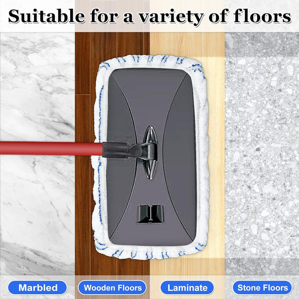 Mop Pads Replacement for O-Cedar Hardwood Floor 'N More Microfiber Mop, 3 Pack Mop Refills for Ocedar Hardwood Floor 'N More Microfiber Mop, 15 X