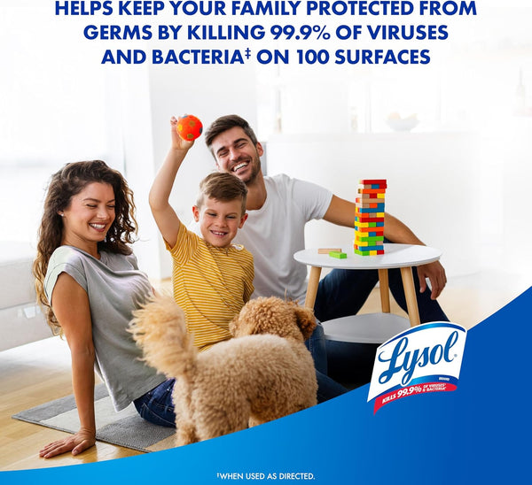 Lysol Disinfectant Spray, Sanitizing and Antibacterial Spray, for Disinfecting and Deodorizing, Early Morning Breeze, 19 Fl Oz (Pack of 2),