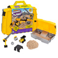 Kinetic Sand, Construction Site Folding Sandbox with 2Lbs Play Sand & Toy Truck, Sensory Toys for Kids Ages 3 and Up