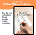 Habit Tracker Stencils - X6 Habit Stencils, Circle Trackers, Monthly Tracking, Gratitude - Get Healthy, Achieve Goals with Journaling Supplies to