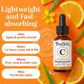 Truskin Vitamin C Serum for Face â anti Aging Formula with Vitamin C, Hyaluronic Acid, Vitamin E â Brightening Serum â Improve Appearance of