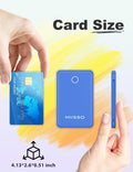 6000Mah Ultra Slim Built in Cables Power Bank, Card Size Built in USB C Cords Battery Pack Portable Charger for Phones, 3 Output External Battery