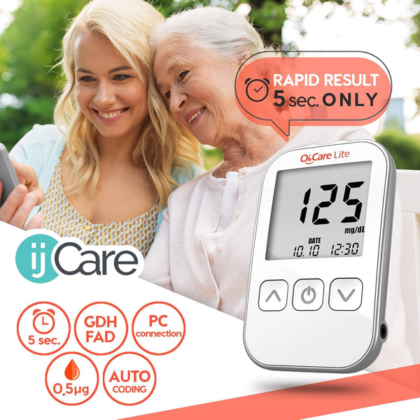 OhâCare Lite Blood Sugar Testing Monitor â Glucose Test Strips and Lancets for for Blood Testing â Accurate and Affordable Diabetic Supplies