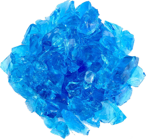 Hiland RGLASS-TRQ Pit Fire Glass I N Turquoise, Extreme Tempature Rating, Good for Propane or Natural Gas, 10 Pounds, 10 Lb