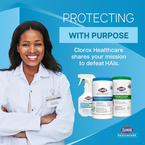 Clorox Healthcare Fuzion Cleaner Disinfectant Spray, 32 Fl Oz (Package May Vary)